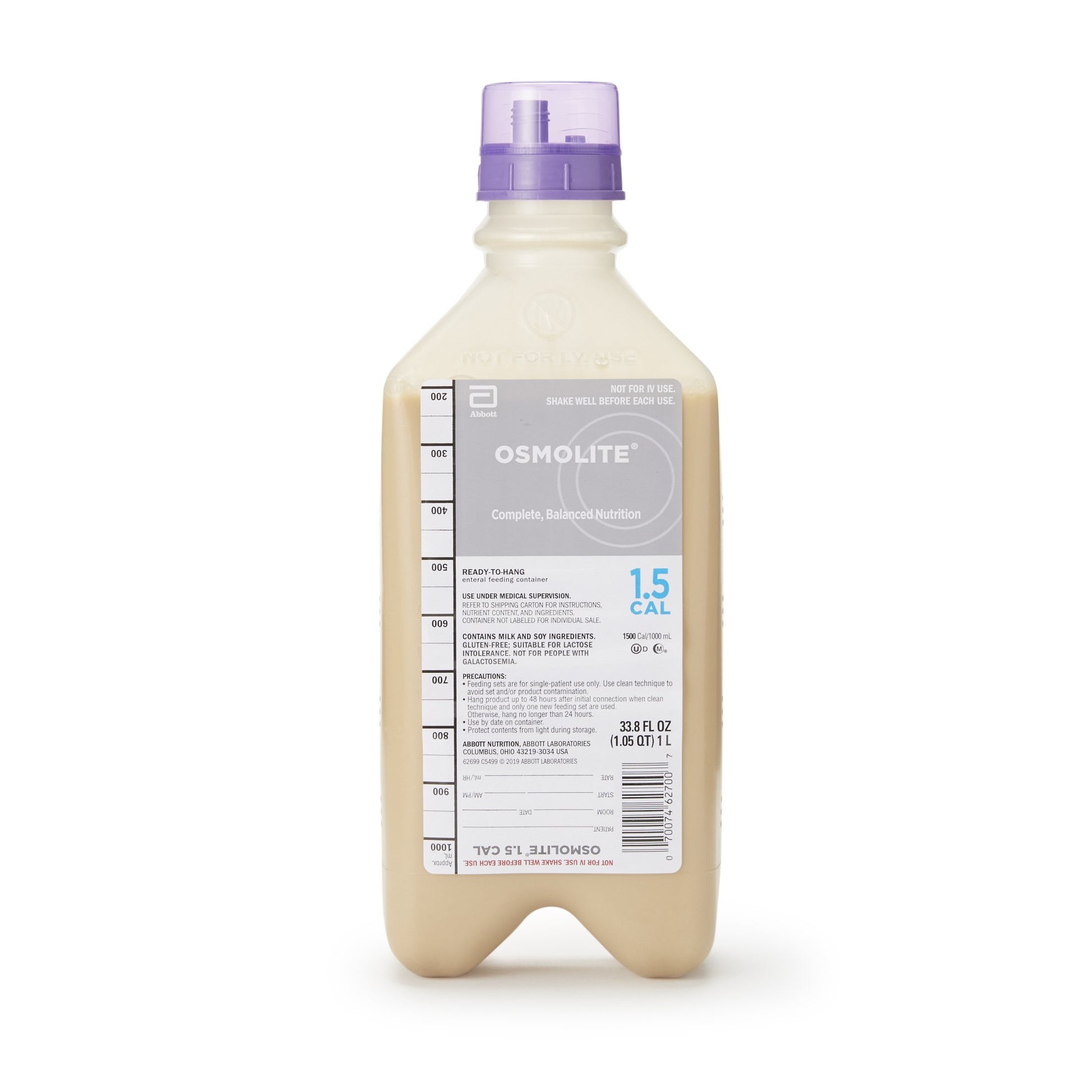 Osmolite 1.5 Cal Tube Feeding Formula, 33.8-ounce bottle