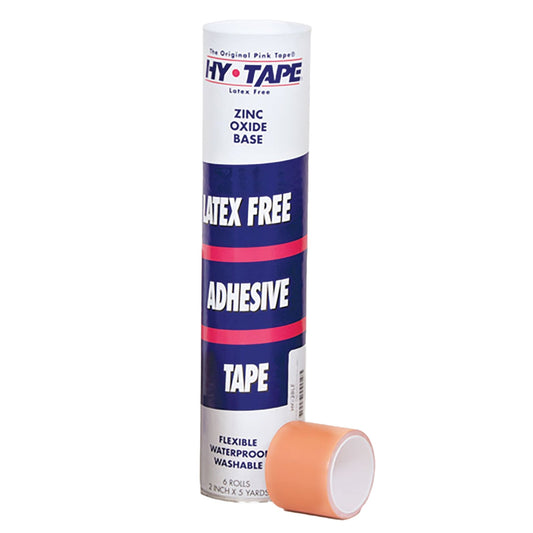 Hy-Tape Zinc Oxide Adhesive Medical Tape, 1/4 Inch x 5 Yard, Pink