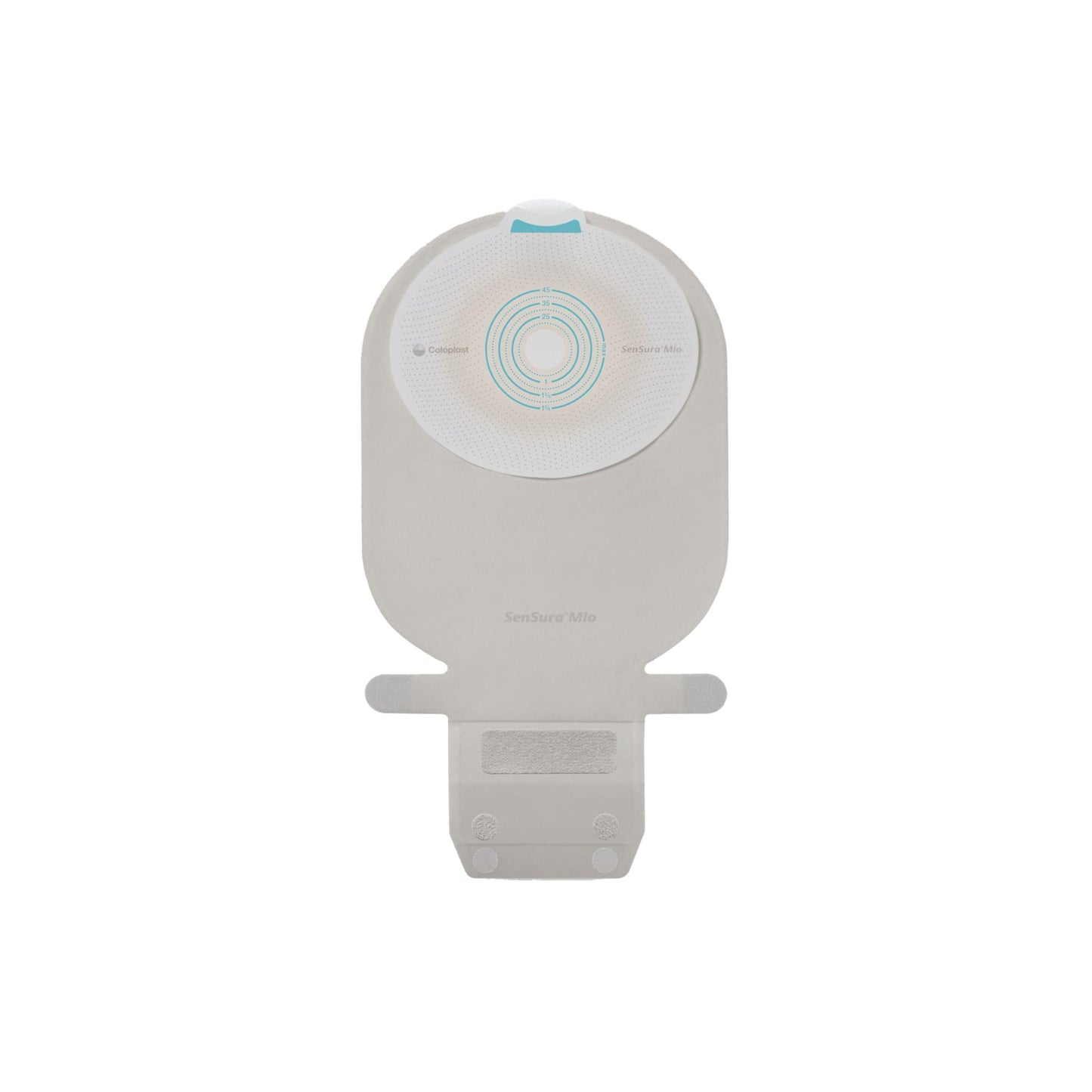Ostomy Pouch SenSura Mio One-Piece System Flat, Trim to Fit 3/8 to 2-3/4 Inch Stoma Drainable