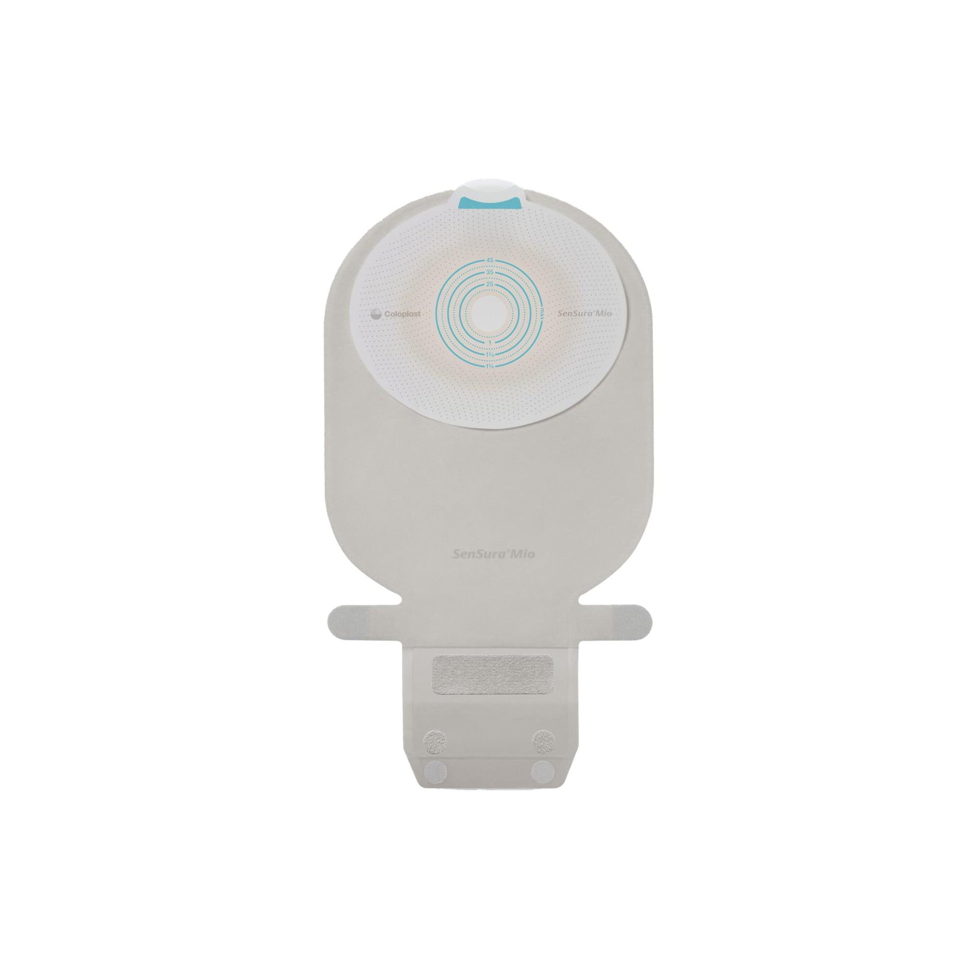 Ostomy Pouch SenSura Mio One-Piece System Flat, Trim to Fit 3/8 to 2-3/4 Inch Stoma Drainable