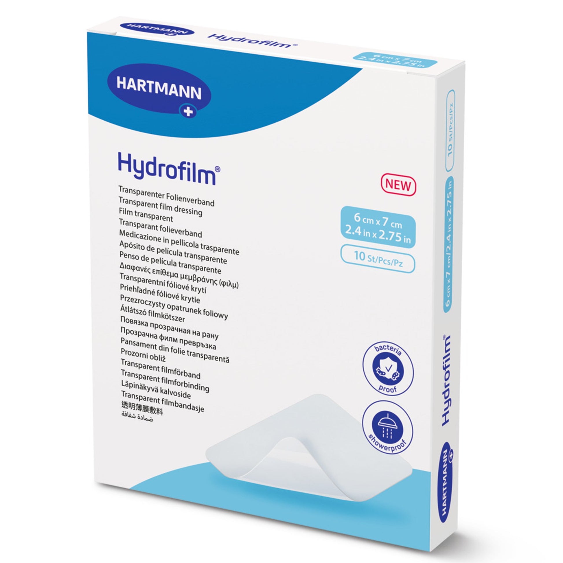 Transparent Film Dressing Hydrofilm 2.4 X 2-3/4 Inch 4 Tab Delivery Rectangle Sterile