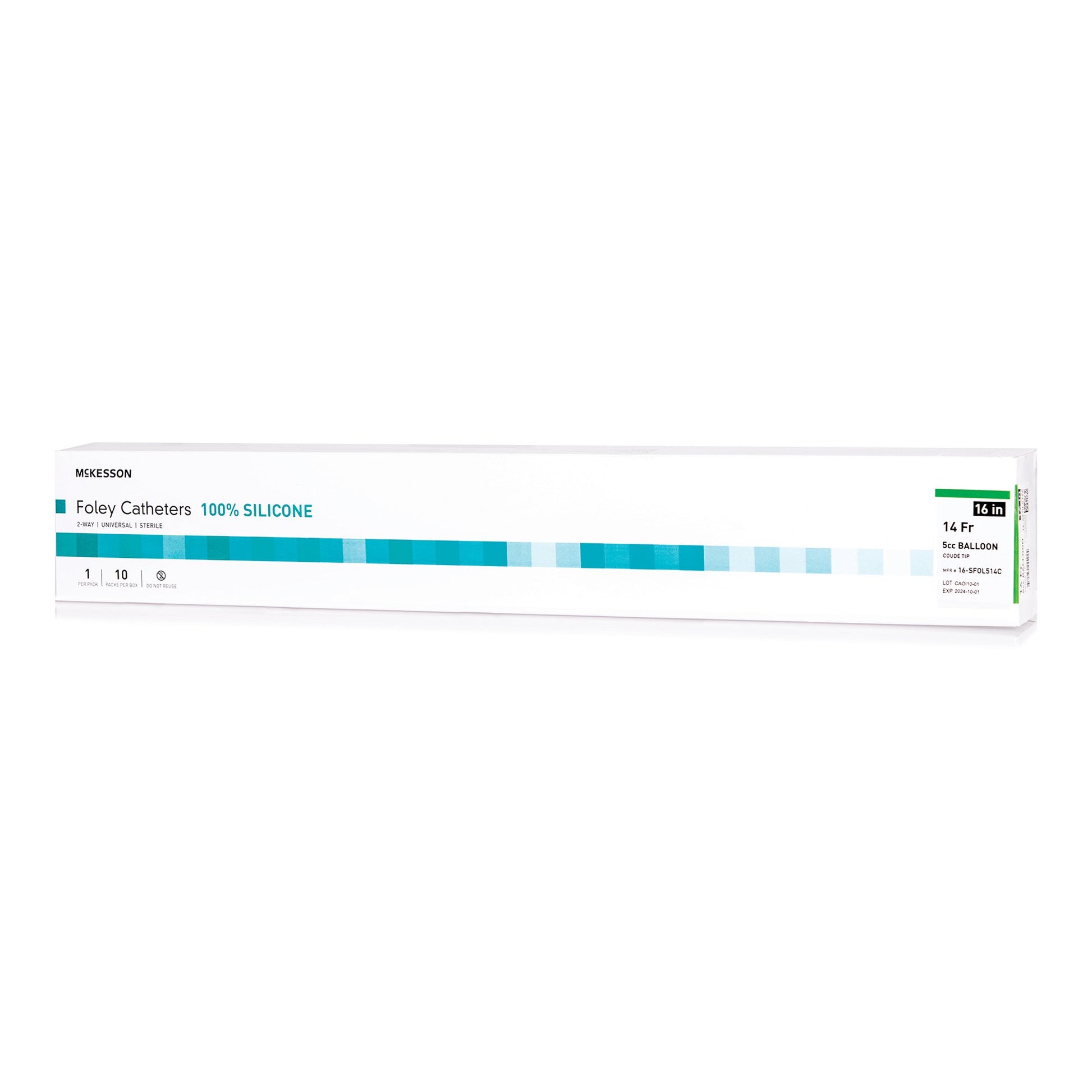 McKesson Silicone Foley Catheter, Coud Tip, 14 Fr.