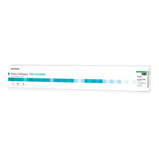 McKesson Silicone Foley Catheter, Coud Tip, 14 Fr.