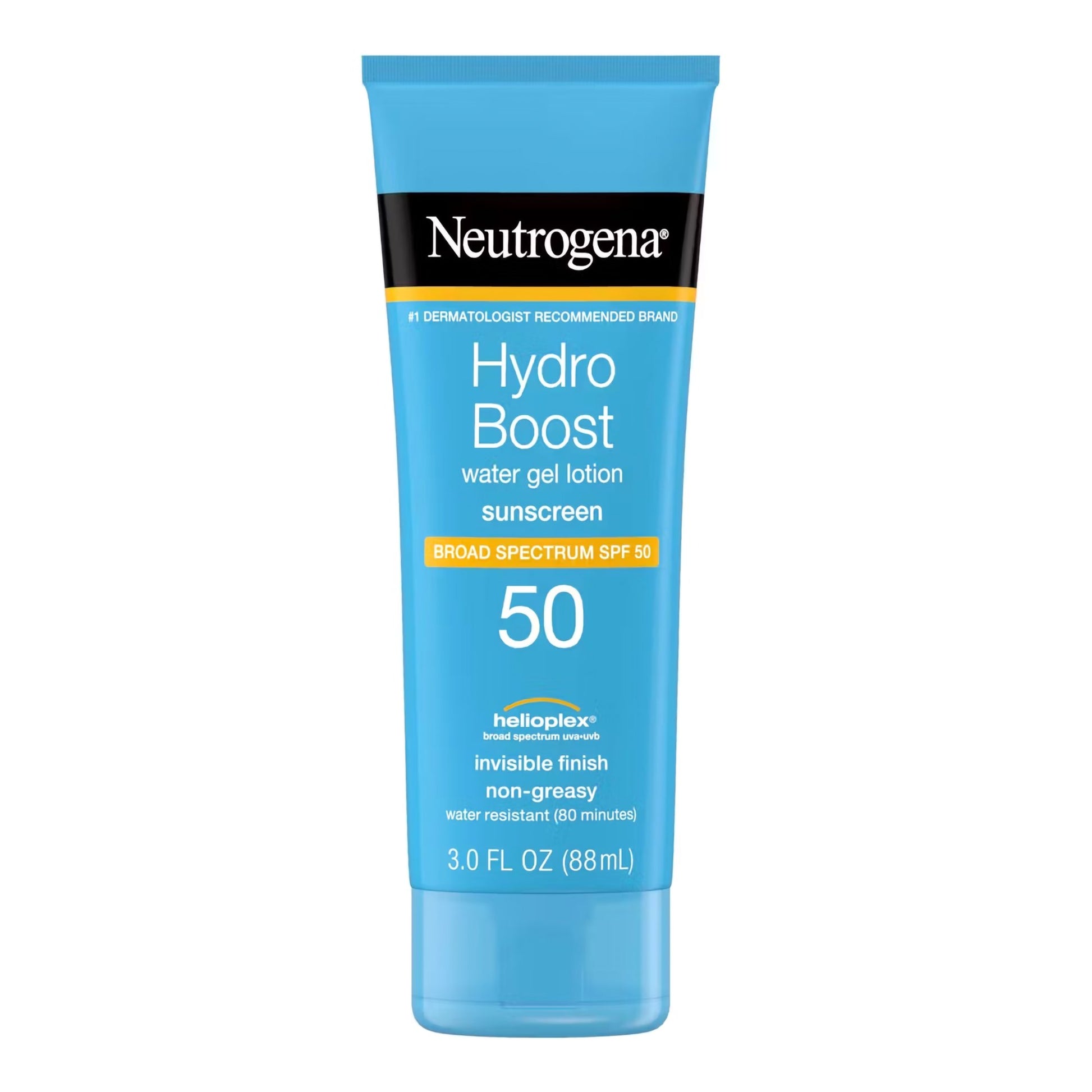 Neutrogena Hydro Boost Water Gel Lotion Sunscreen SPF 50, 3-ounce Tube