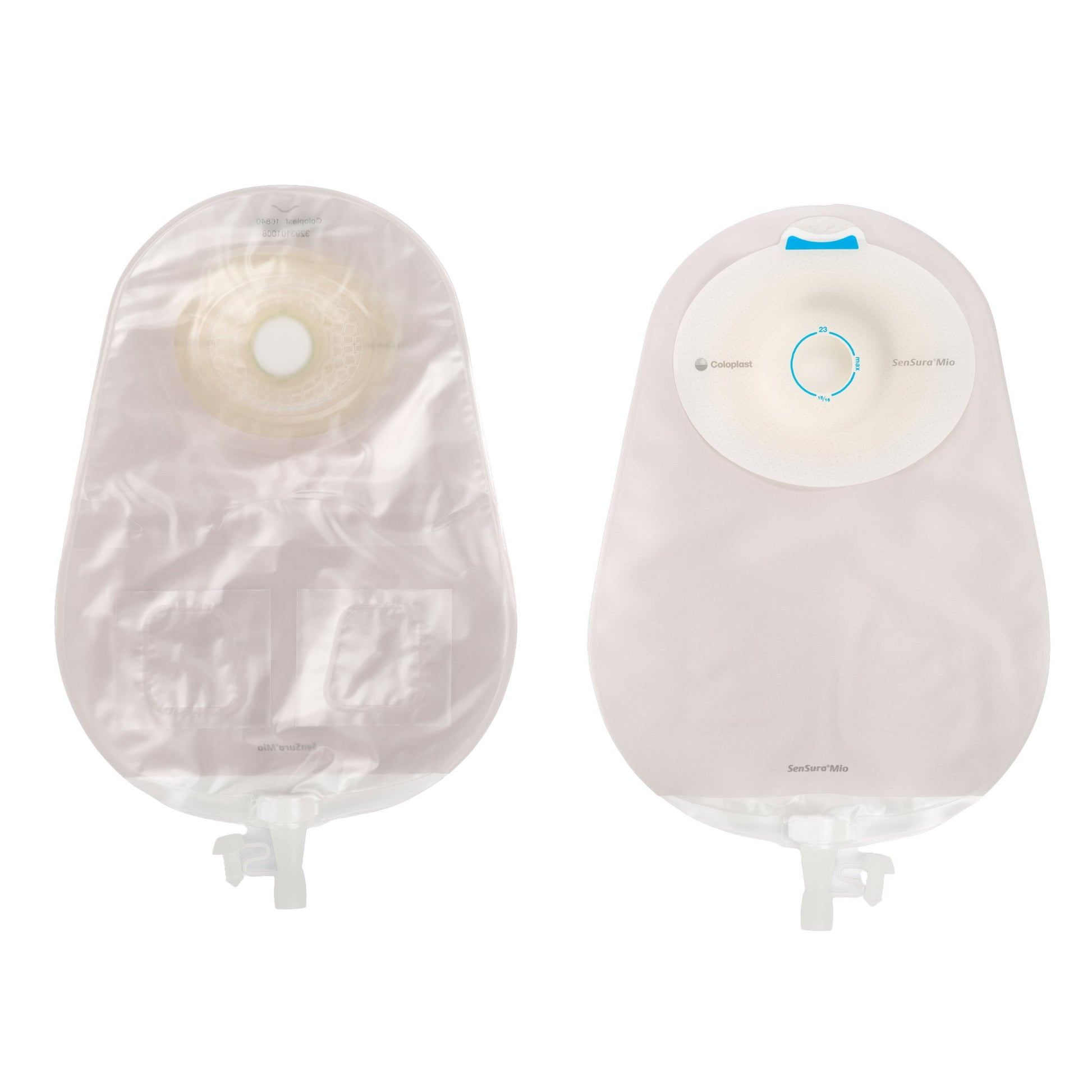 SenSura Mio Convex Light 1-Piece Transparent Urostomy Pouch, 21mm Stoma