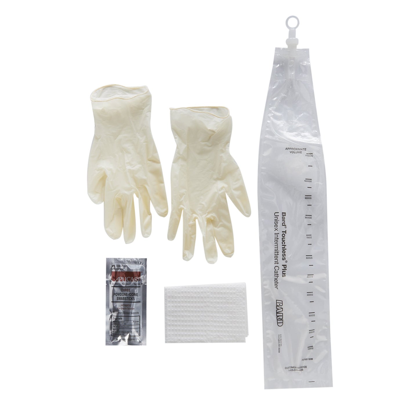 Touchless Plus Intermittent Catheter Kit, 10 Fr. Vinyl