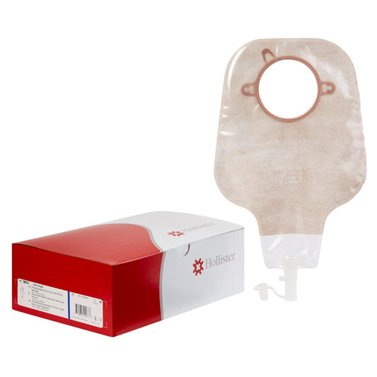 New Image™ Two-Piece Drainable Ultra-Clear Ostomy Pouch, 12 Inch Length, 2 Inch Flange