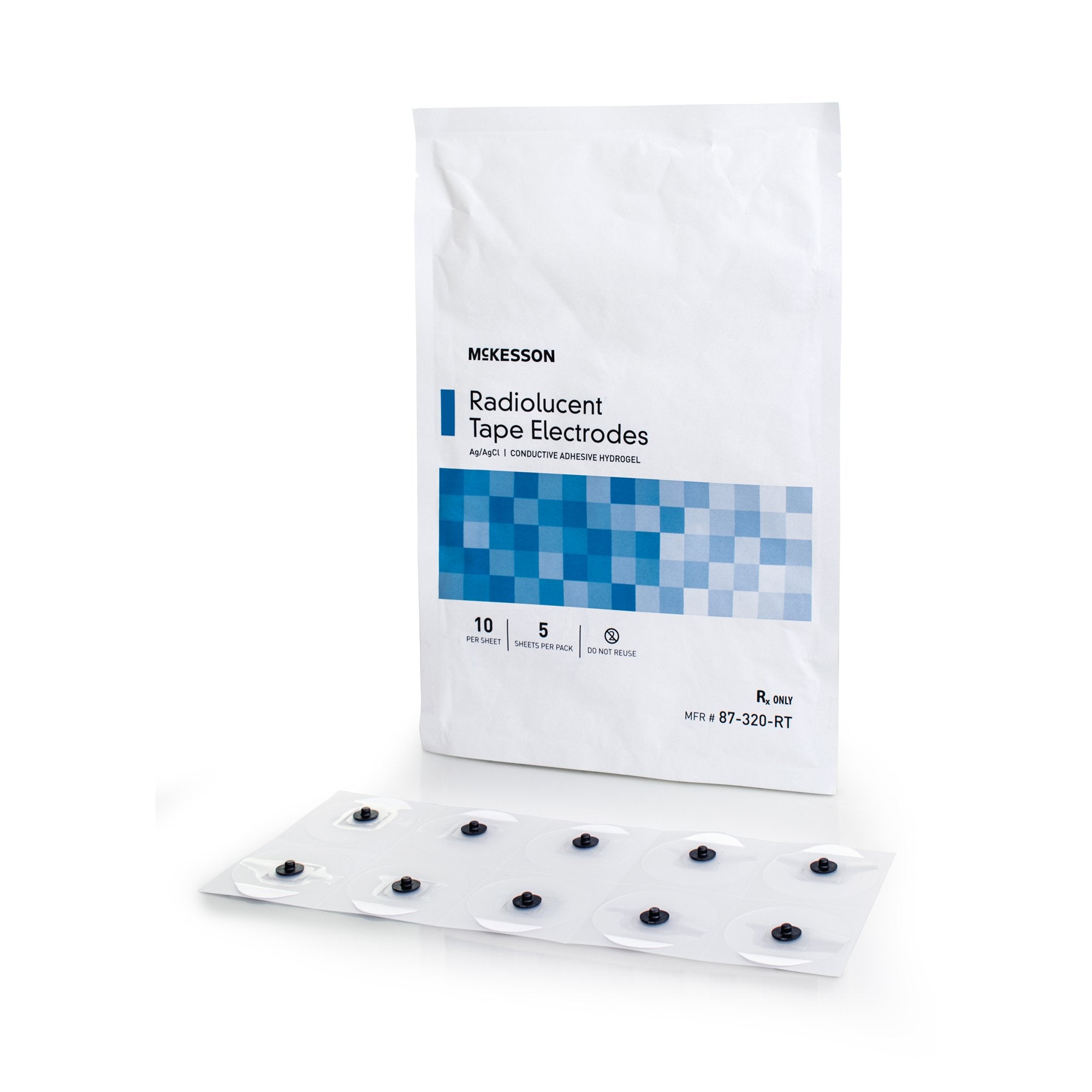 ECG Monitoring Electrode McKesson Snap Connector Conductive Adhesive G ...