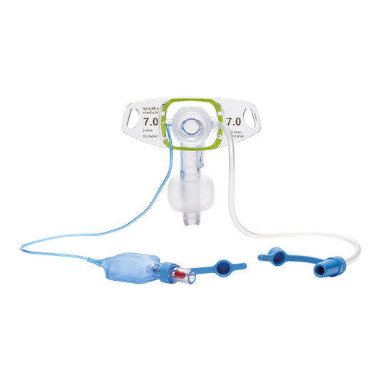 Cuffed Tracheostomy Tube Portex BLUselect Suctionaid Size 6.0 mm Adult