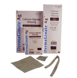 DermaGinate Ag™ Silver Alginate Dressing, 2 x 2 Inch