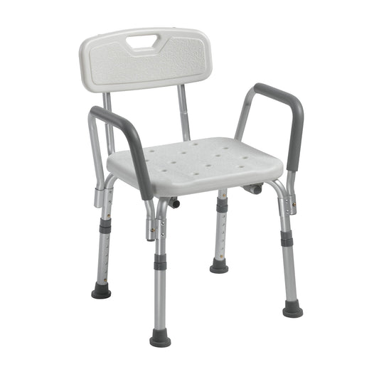 drive™ Shower Chair with Back and Removable Padded Arms