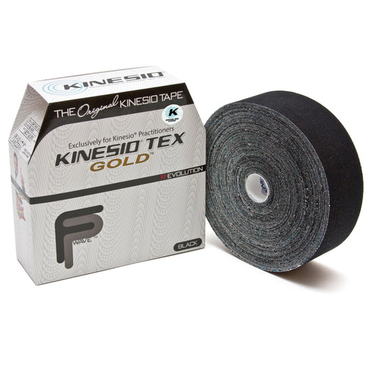 Kinesio Tex Gold™ Cotton Kinesiology Tape, 2 Inch x 34 Yard, Black