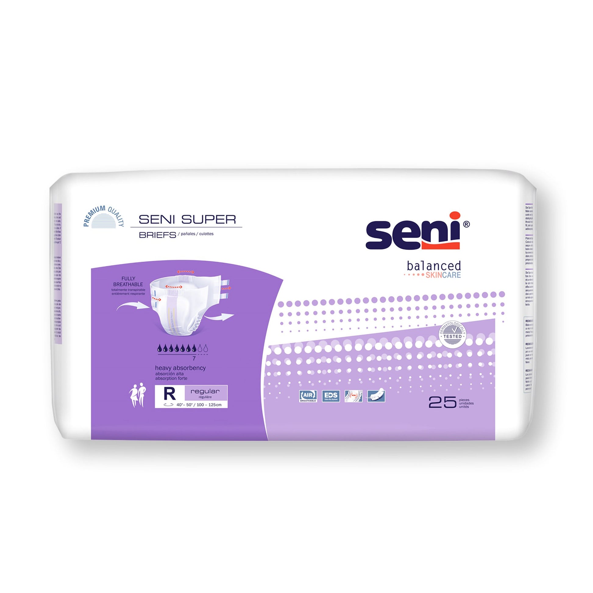 Seni Super Heavy Absorbency Incontinence Brief, Regular