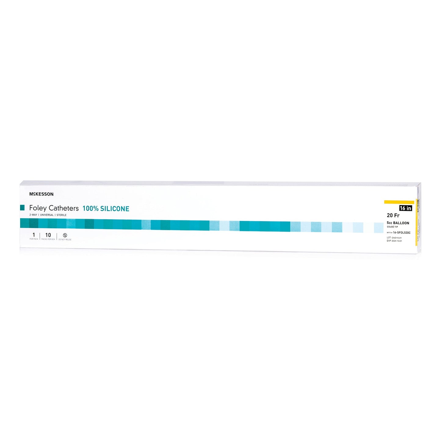 McKesson Silicone Foley Catheter, Coud Tip, 20 Fr.