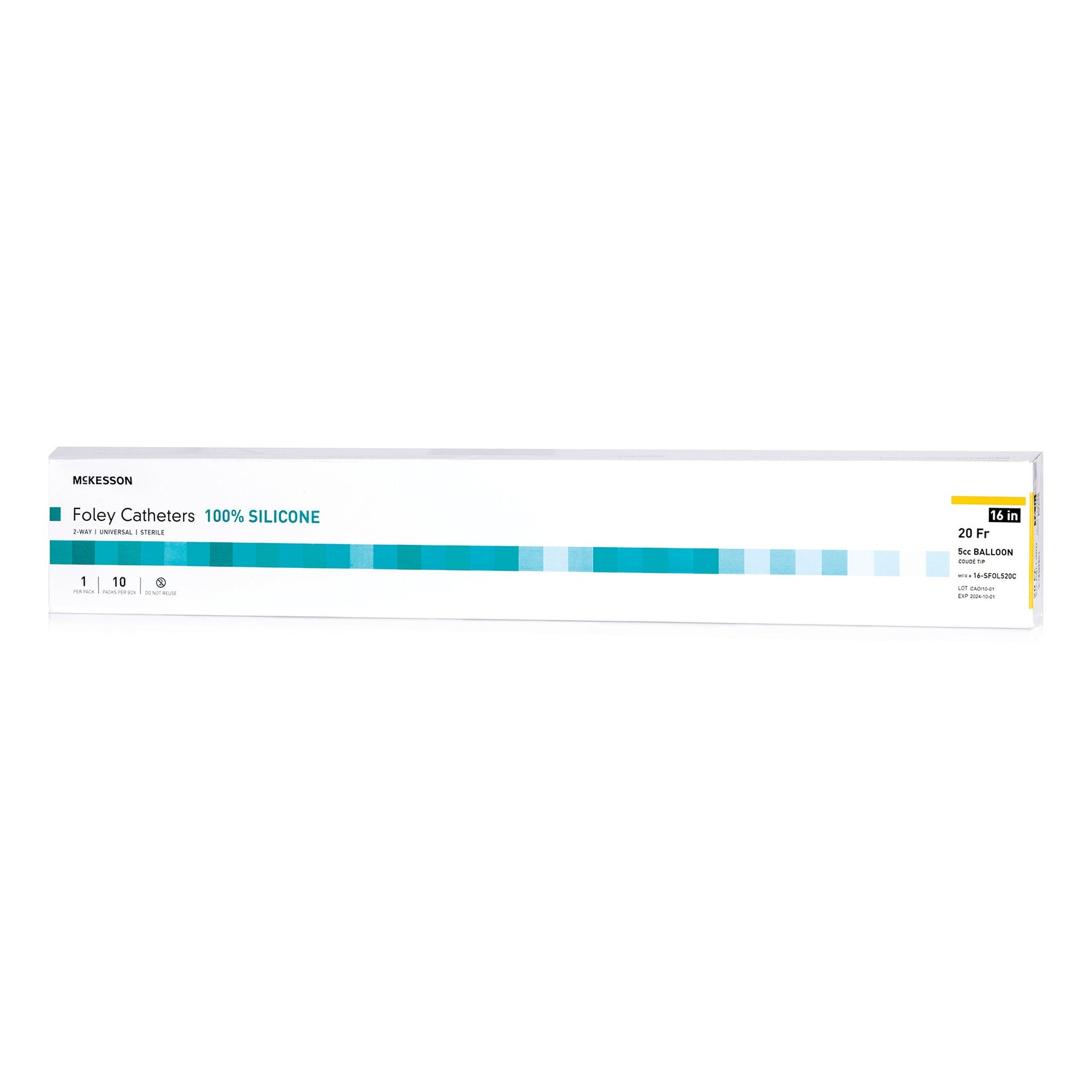 McKesson Silicone Foley Catheter, Coud Tip, 20 Fr.