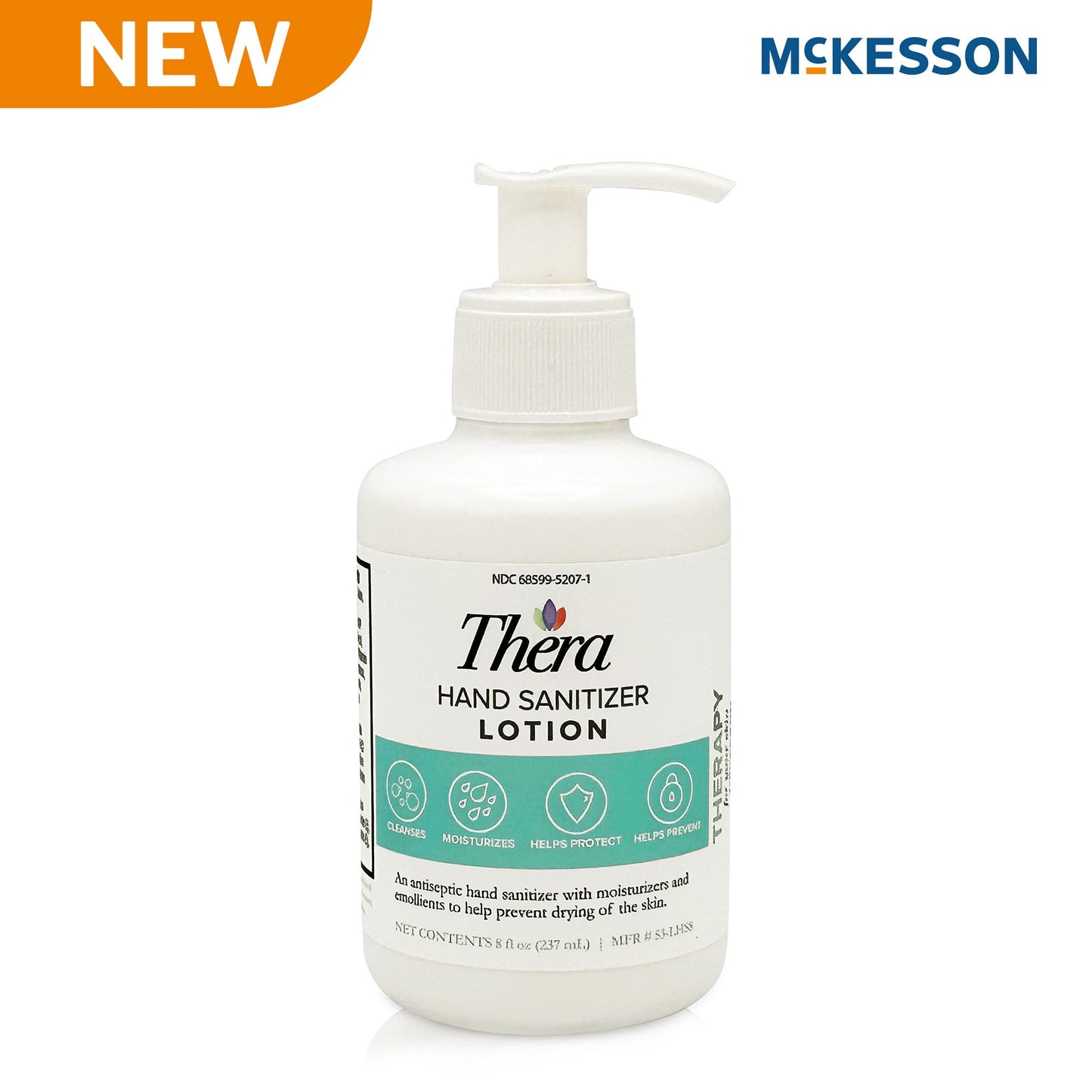 McKesson Thera Hand Sanitizer Moisturizer Lotion, 8-ounce Pump Bottle