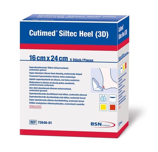 Cutimed Siltec Heel 3D Silicone Foam Dressing