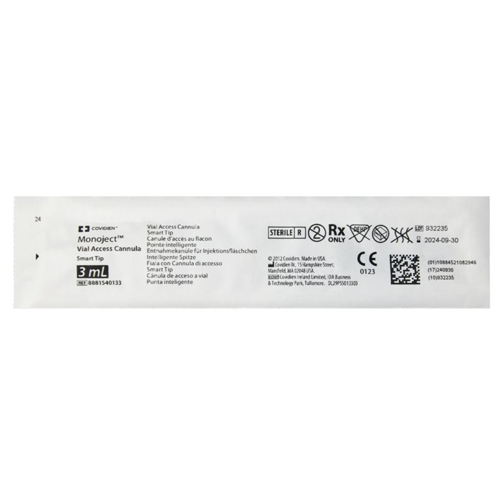 Monoject SmarTip™ Cannula with 3 mL Syringe