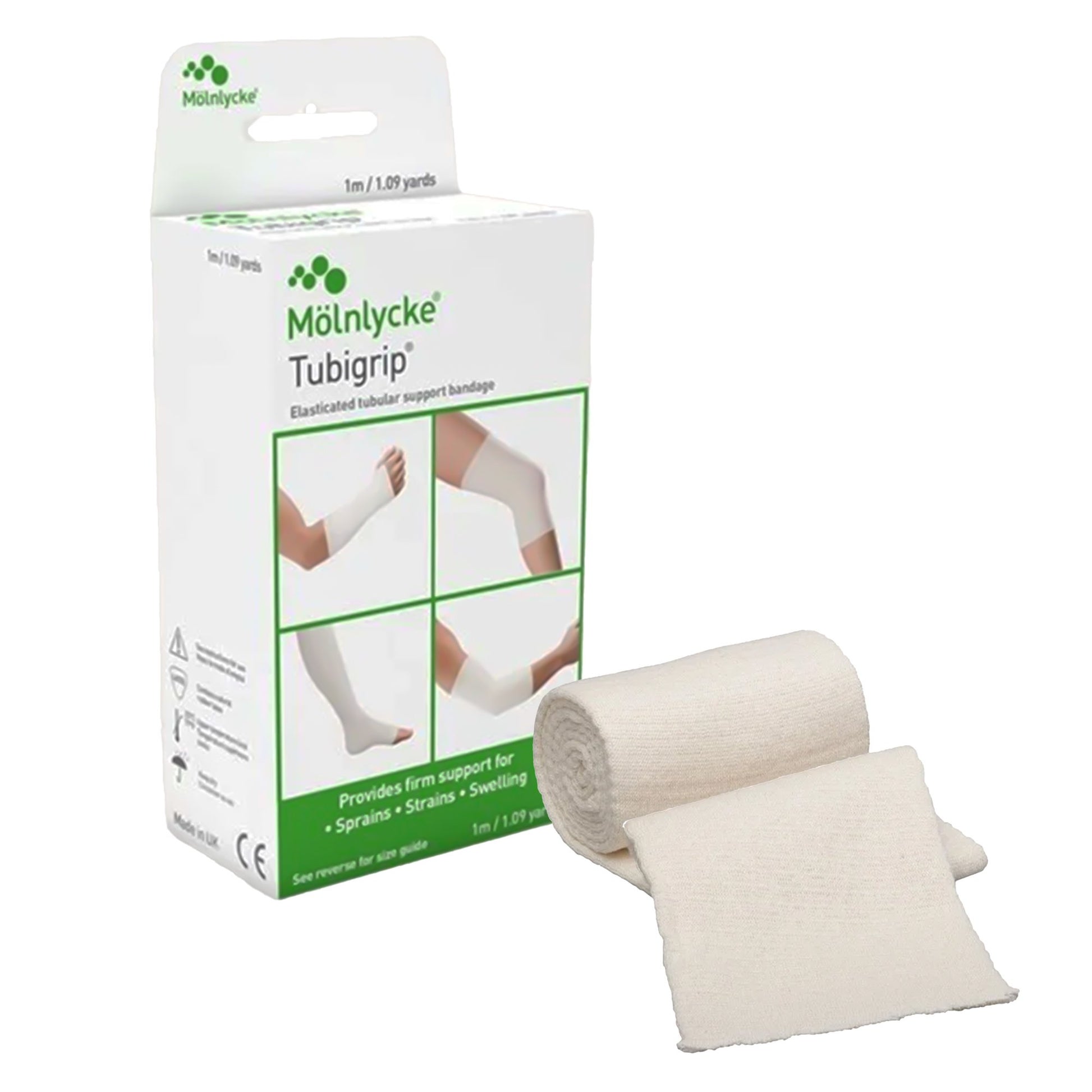 Tubigrip Pull On Elastic Tubular Support Bandage, 1 Meter, Size D