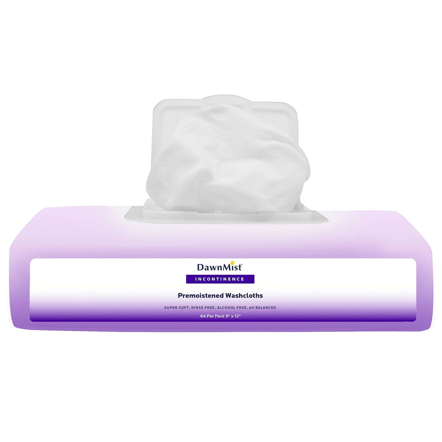 DawnMist Fresh Scent Pre-Moistened Wash Cloths, Soft Pack
