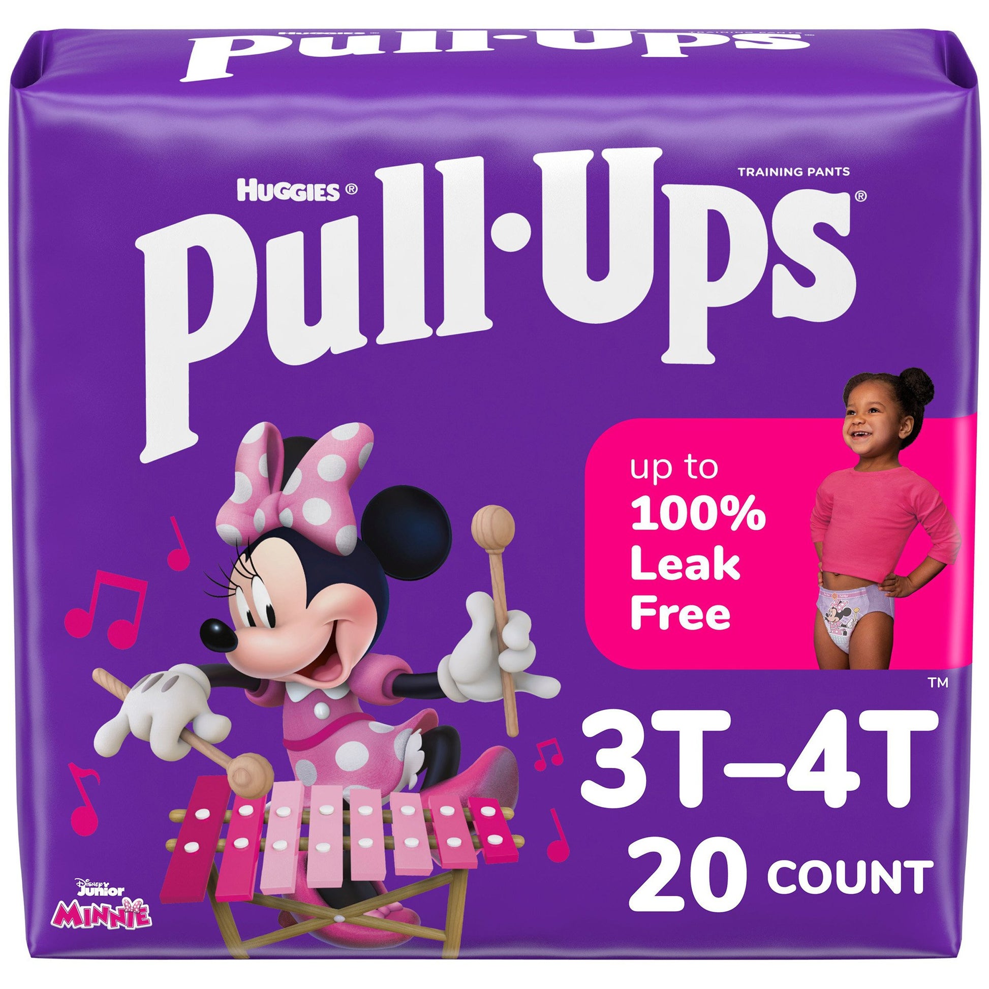 Huggies Pull-Ups Learning Designs for Girls Training Pants, 3T to 4T