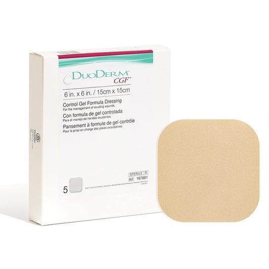DuoDerm CGF Hydrocolloid Dressing, 6 x 6 inch