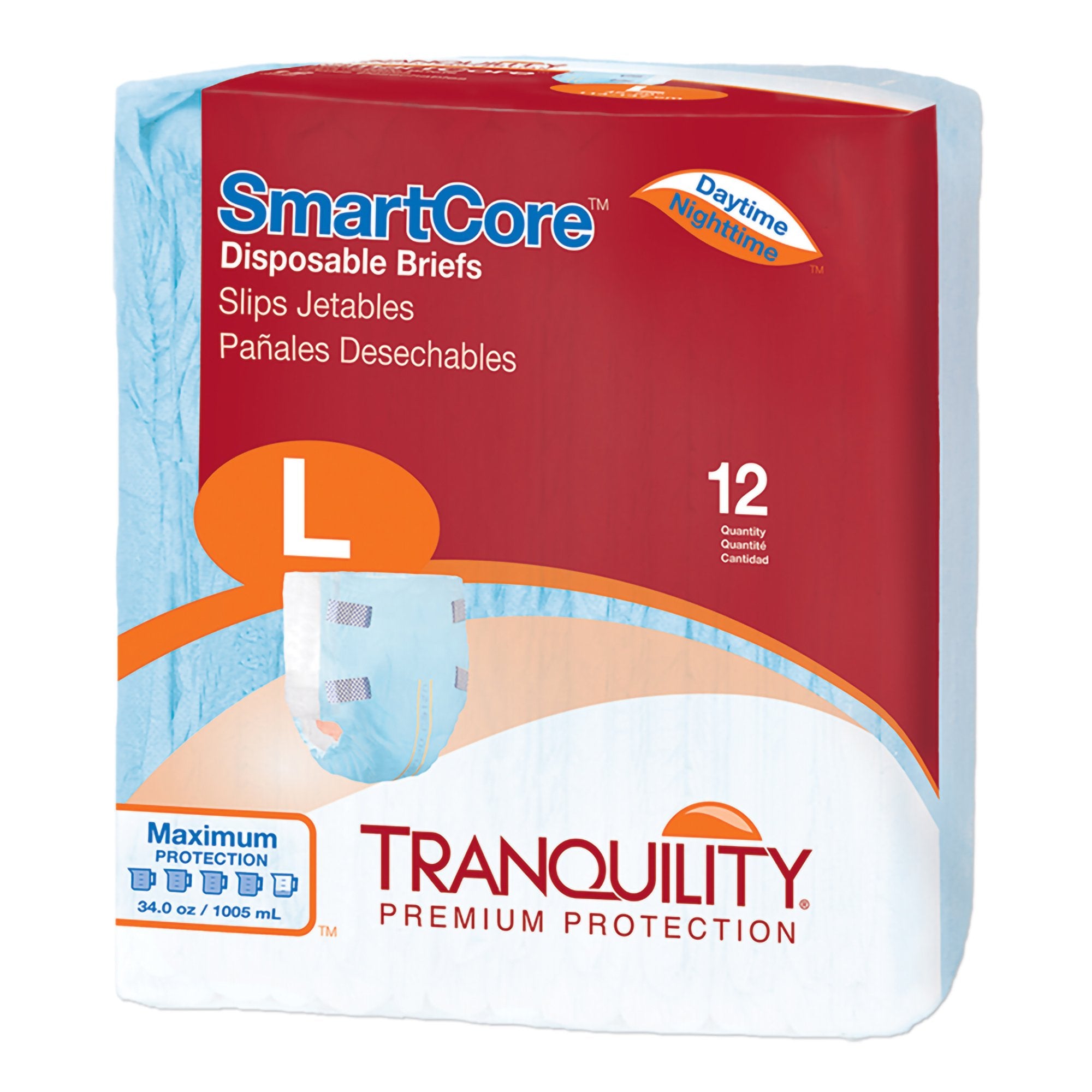 Tranquility SmartCore™ Maximum Protection Incontinence Brief, Large ...