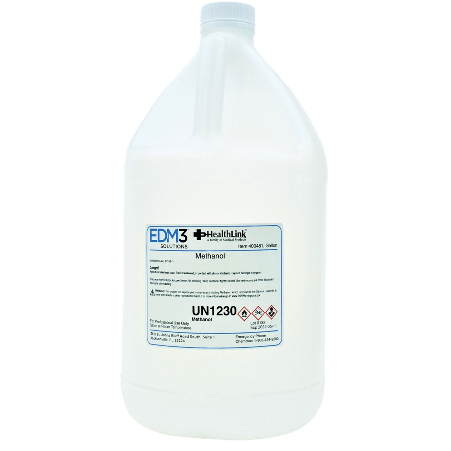 Chemistry Reagent Methanol 100% 1 gal.