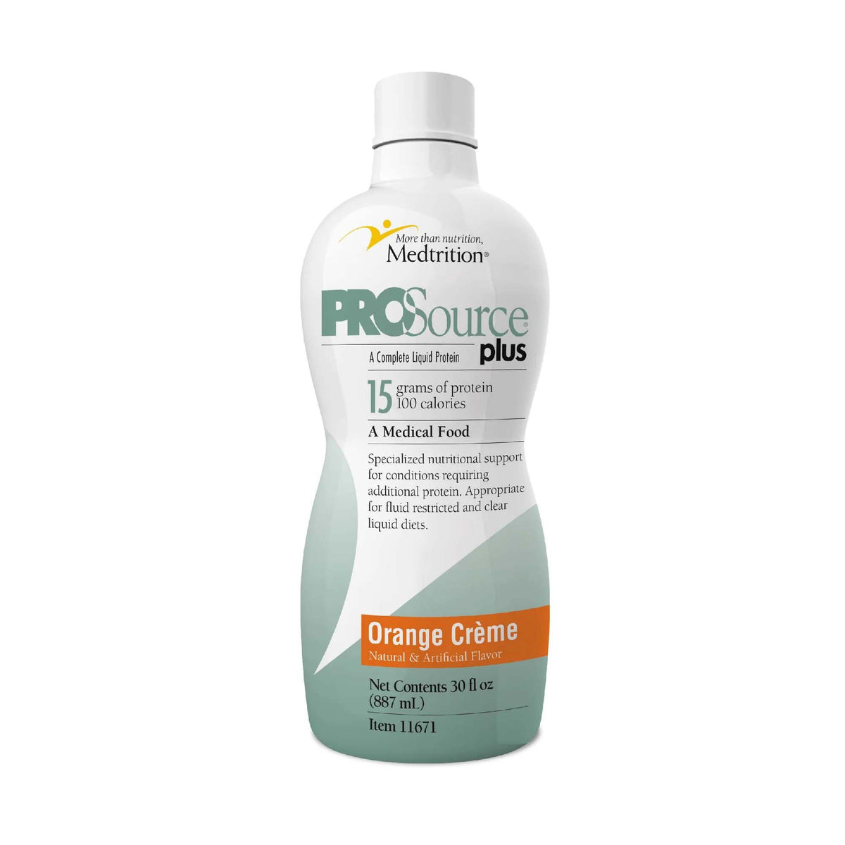 ProSource Plus Orange Crème Collagen and Whey Protein Formula, 32-ounc ...
