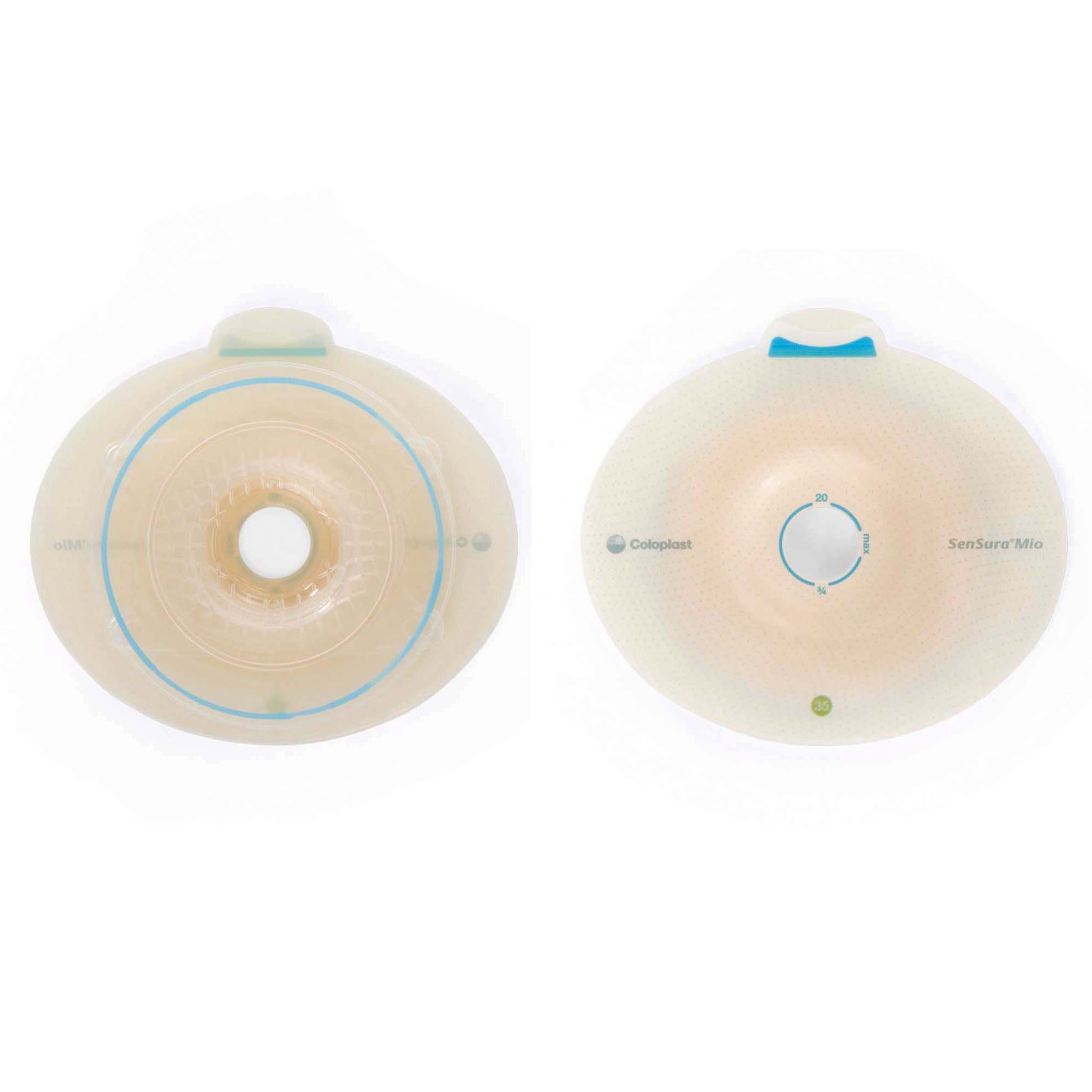 SenSura Mio Flex Convex Light Ostomy Barrier, 25 mm Stoma Opening, Red Match