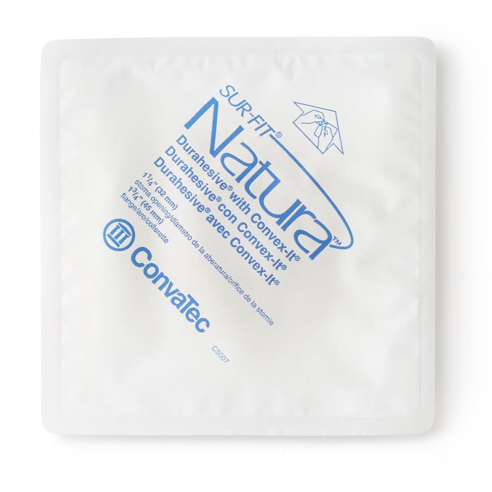 Sur-Fit Natura Two-Piece Durahesive Skin Barrier, Pre-cut to Fit 32mm Stomas