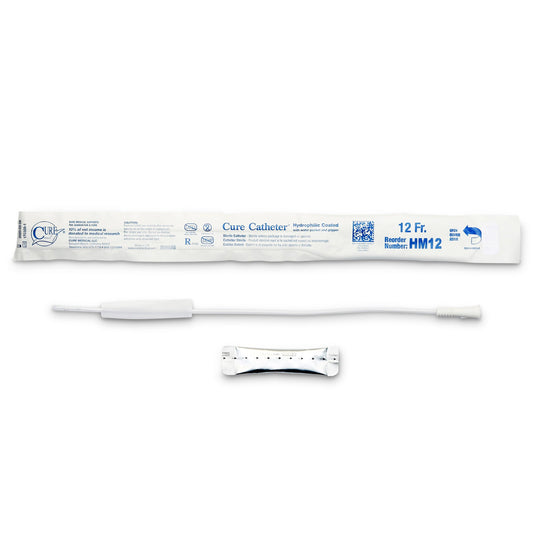 Cure Catheter™ Urethral Catheter, 12 Fr., Male, Straight
