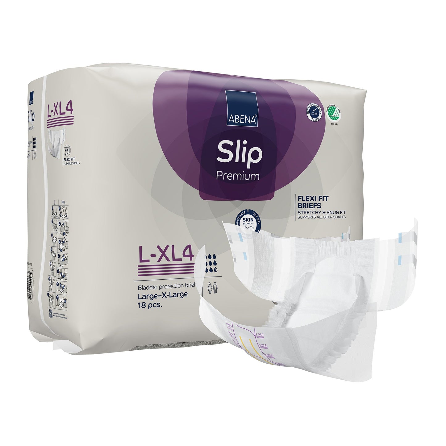Abena Slip Premium Flexi Fit Incontinence Briefs, L-XL4