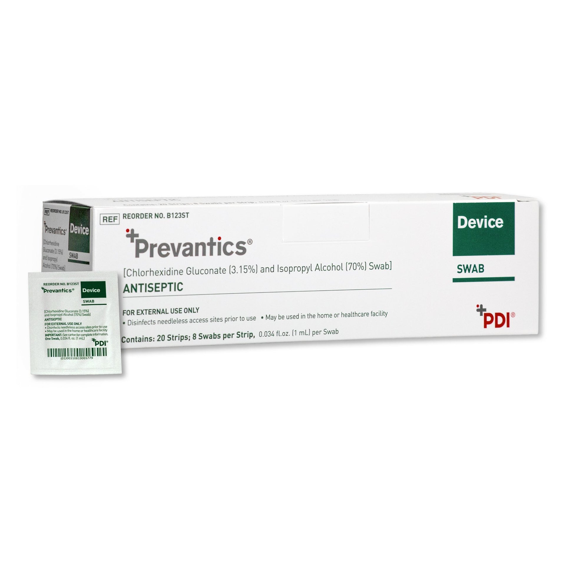 Prevantics Device Swab Strip