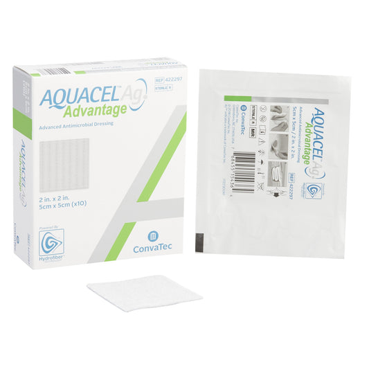 Aquacel Ag Advantage Silver Dressing, 2 x 2 Inch
