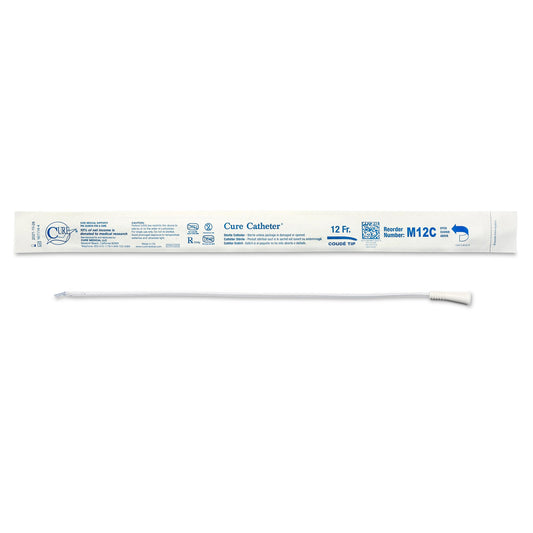 Cure Catheter™ Urethral Catheter, 12 Fr., Male, Coud