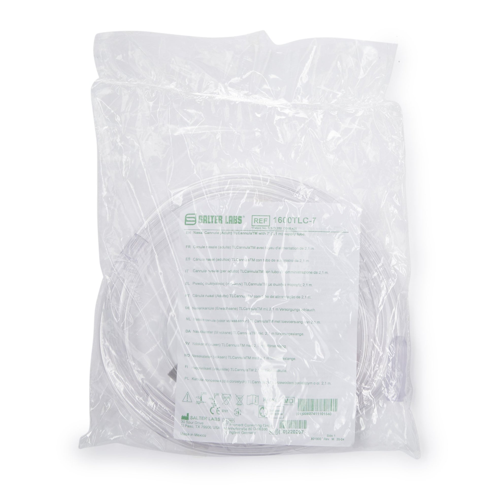 Salter-Style TLCannula™ Nasal Cannula with Ear Cushions