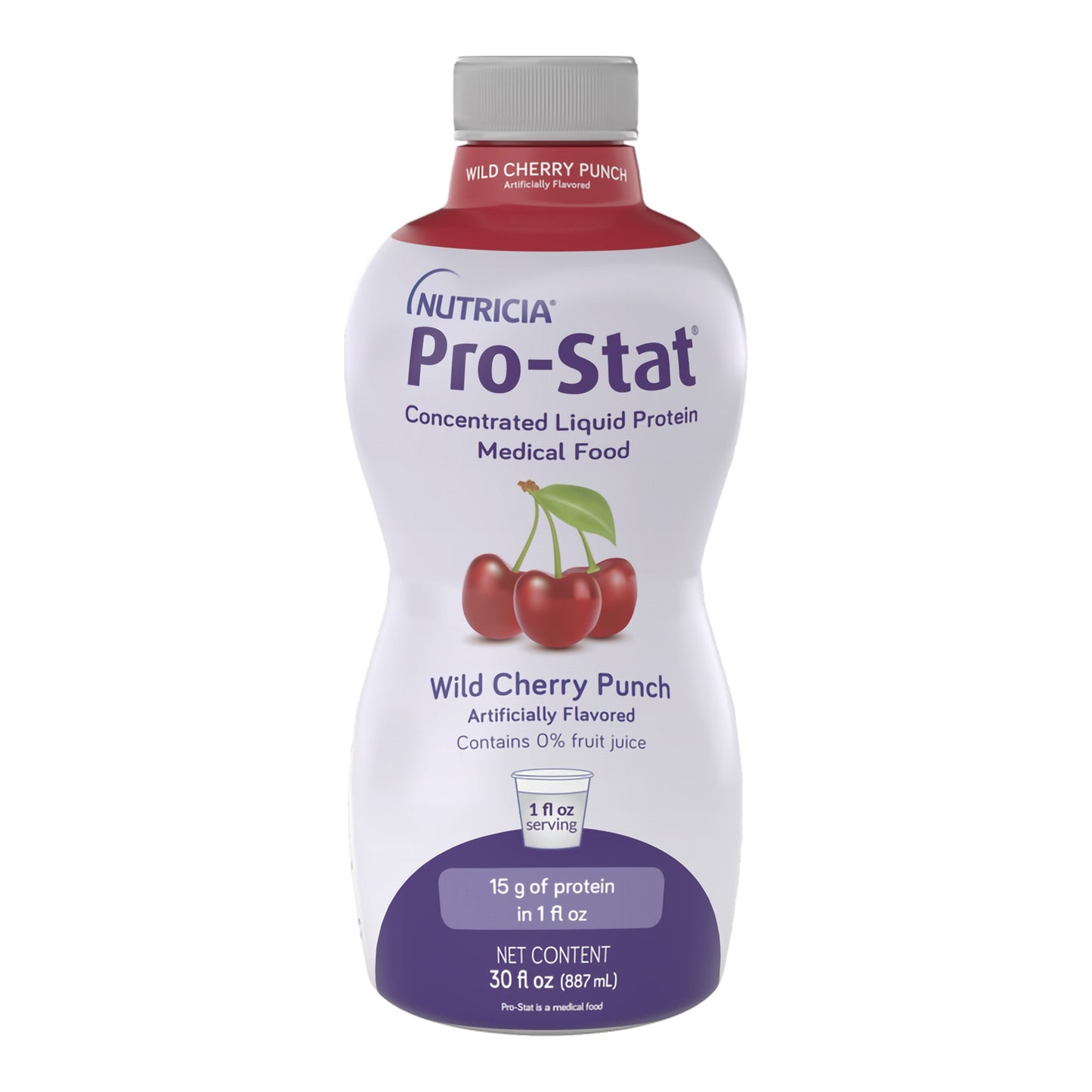 Pro-Stat Wild Cherry Punch Concentrated Liquid Protein Medical Food, 30-oz.