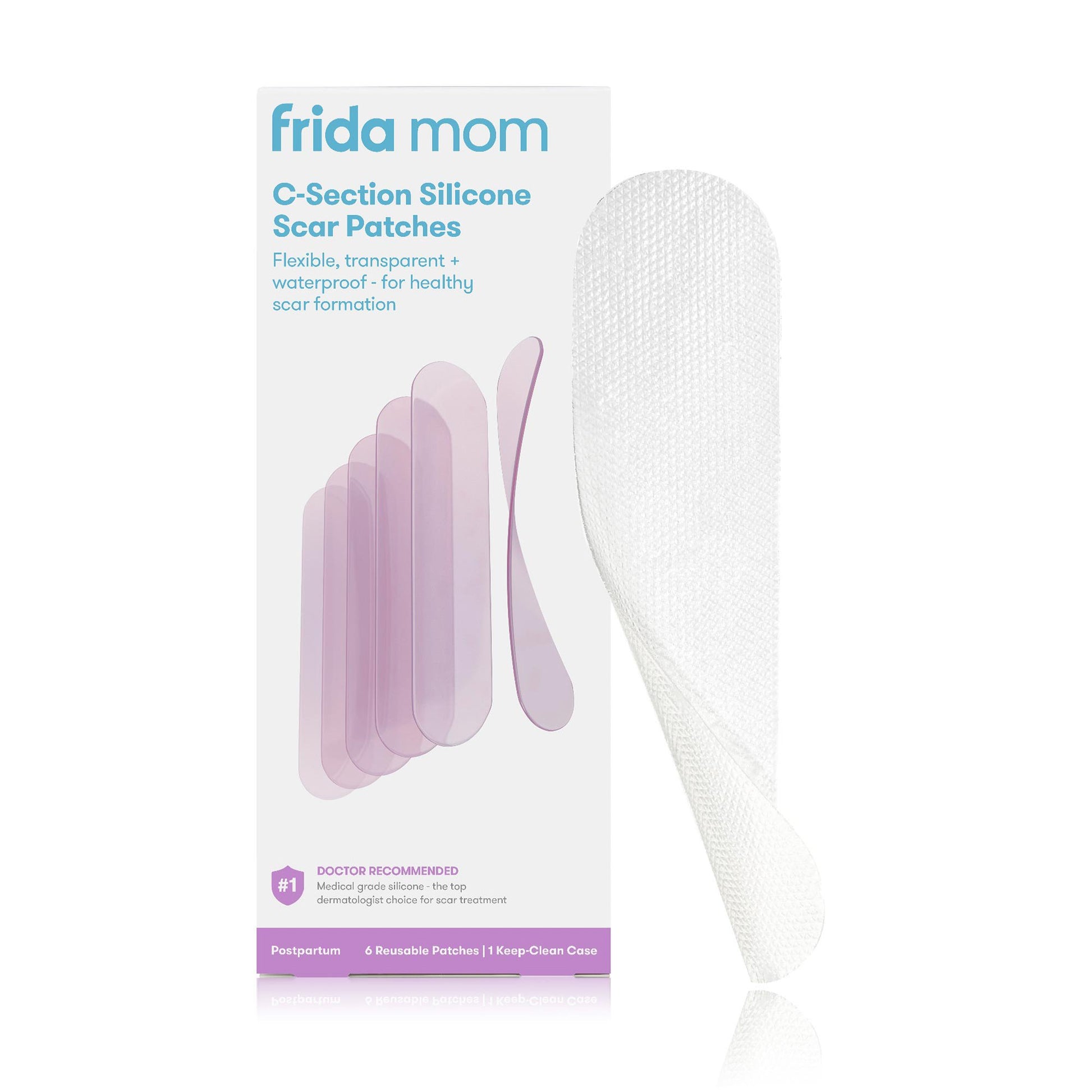 Silicone Skin Strip frida mom C-Section 8 Inch Length Rectangle NonSterile