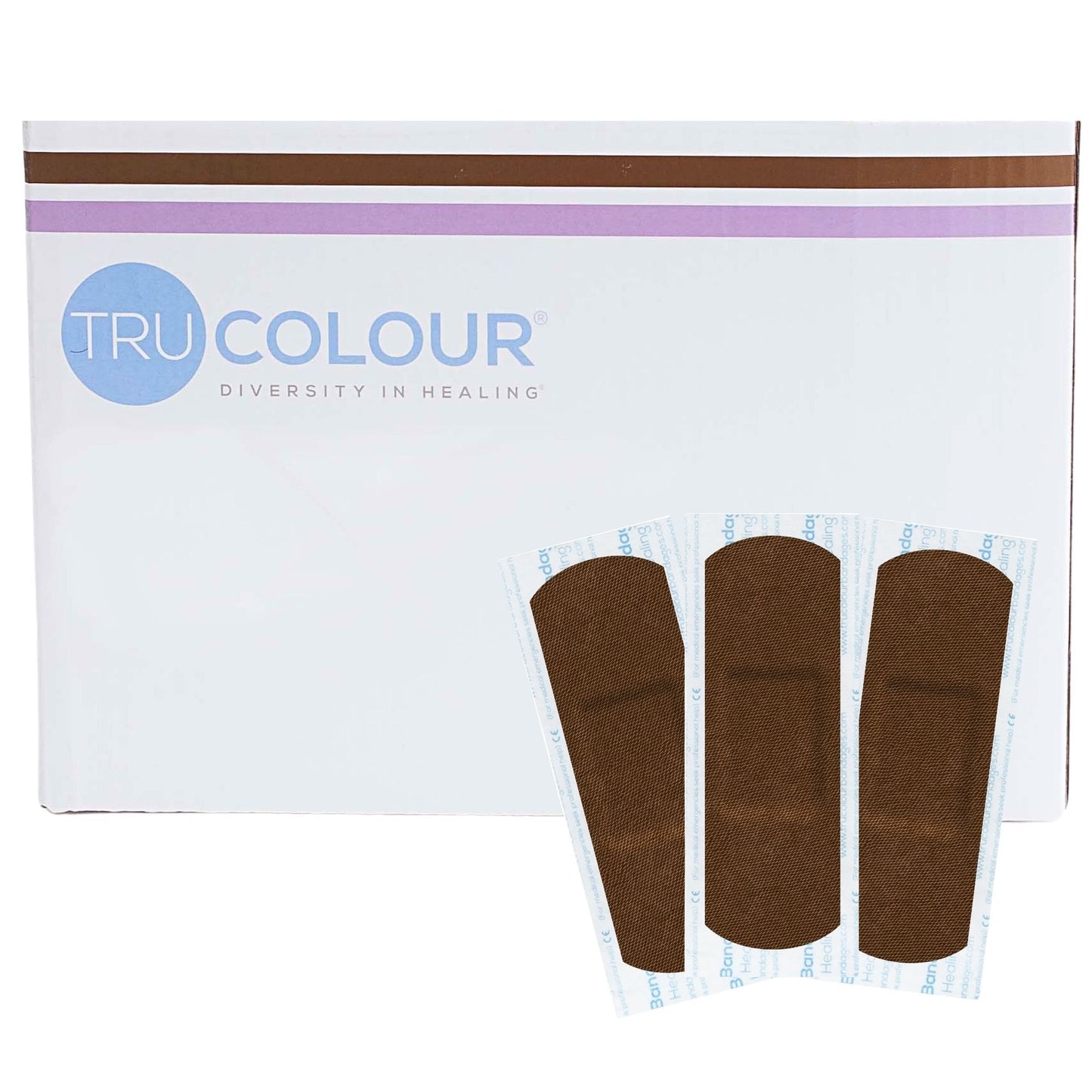 TruColour Dark Brown Adhesive Strip, 1 x 3 Inch