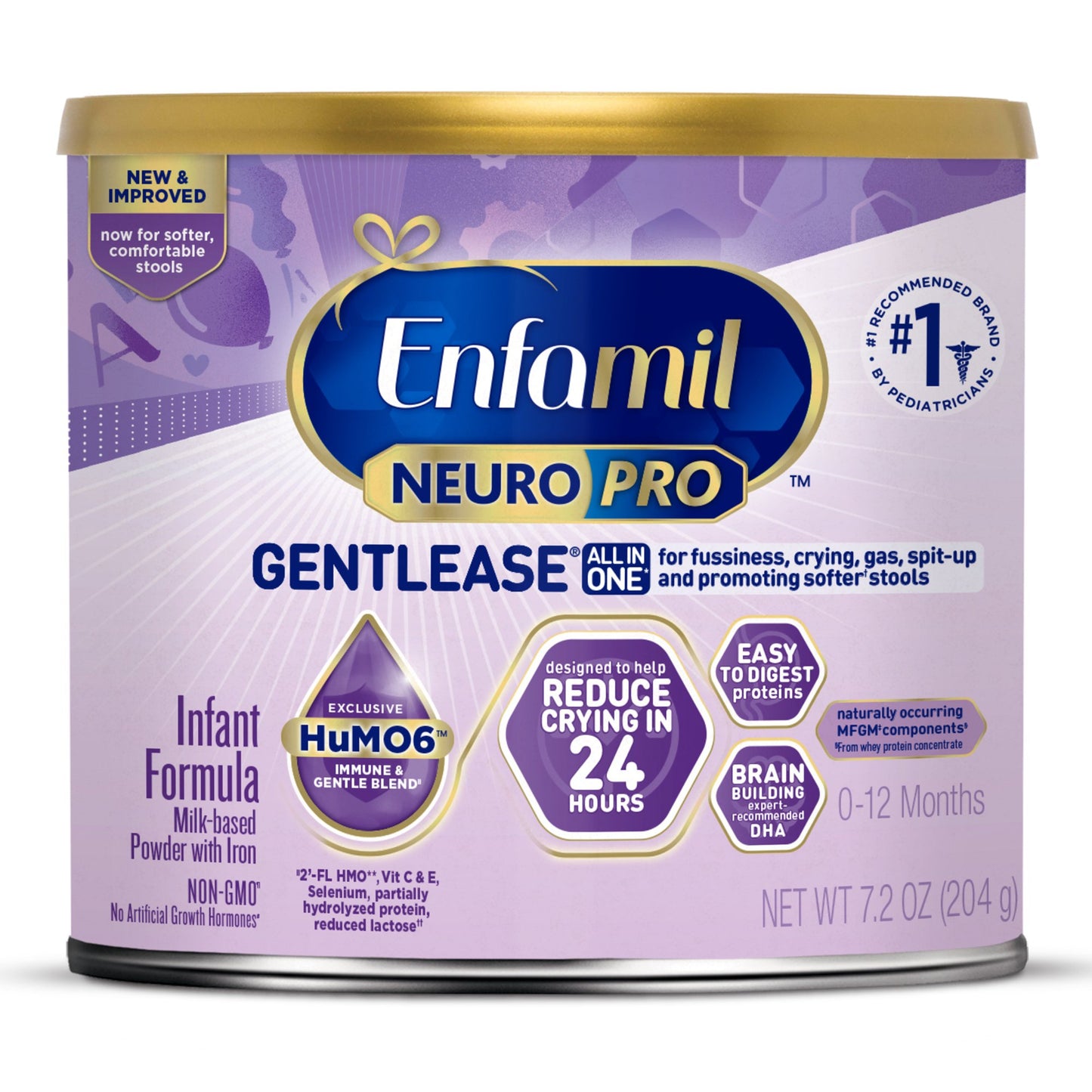 Infant Formula Enfamil NeuroPro™ Gentlease Unflavored 7.2 oz. Can Powd ...
