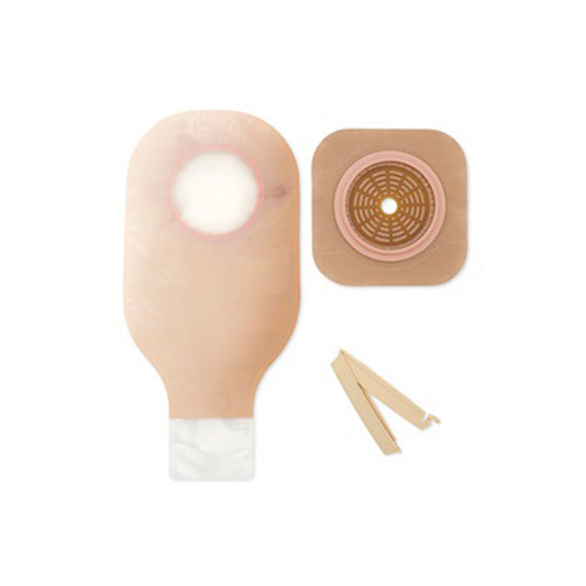 Ileostomy / Colostomy Pouch New Image™ Two-Piece System 12 Inch Length Flat, Trim to Fit Drainable