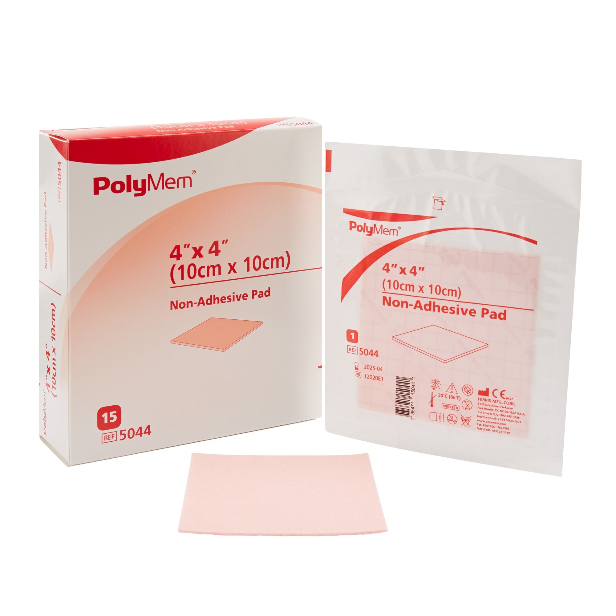 PolyMem Foam Dressing Nonadhesive Without Border, 4 x 4 Inch – SurfMed