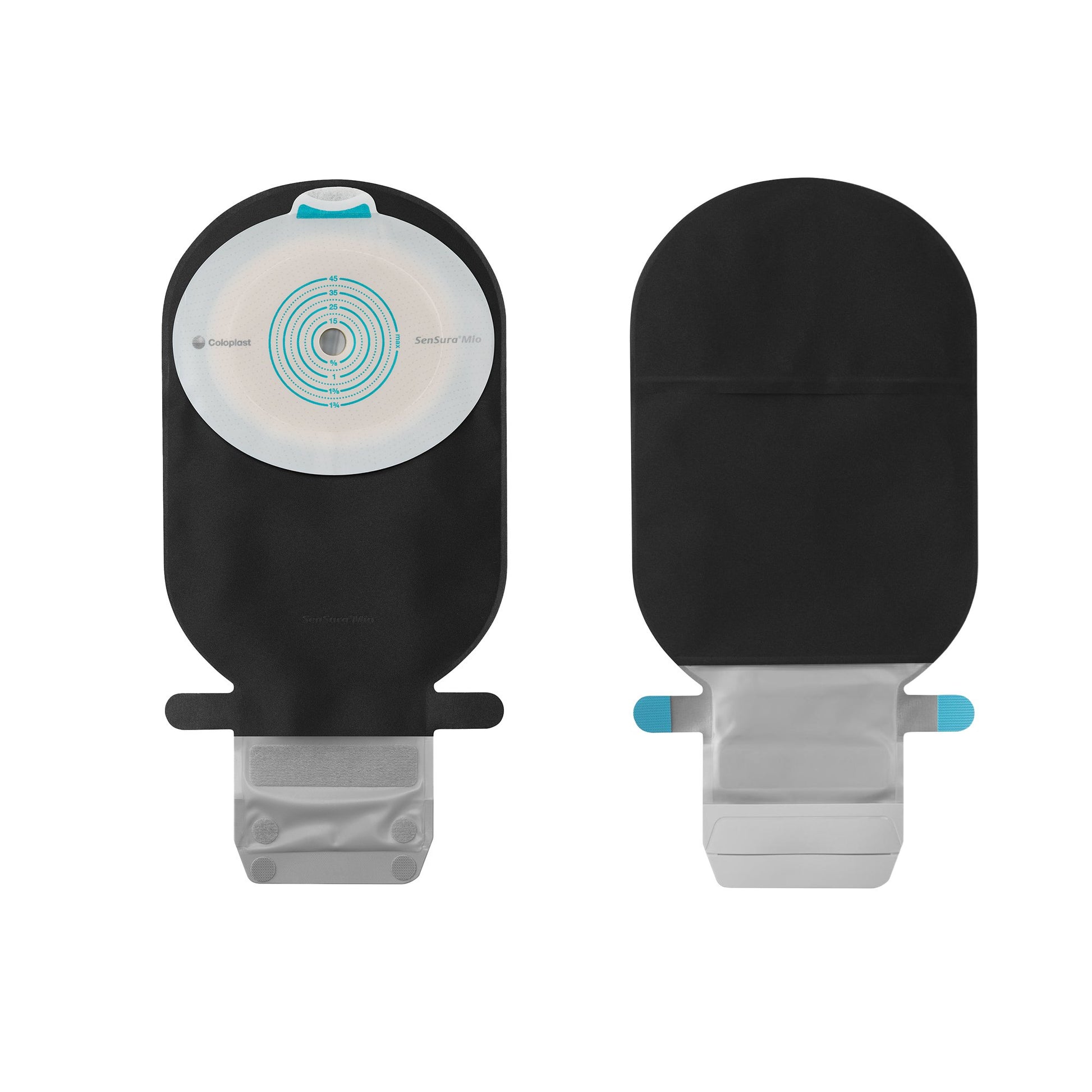 Ostomy Pouch SenSura Mio One-Piece System Flat, Trim to Fit 3/8 to 1-3/4 Inch Stoma Drainable