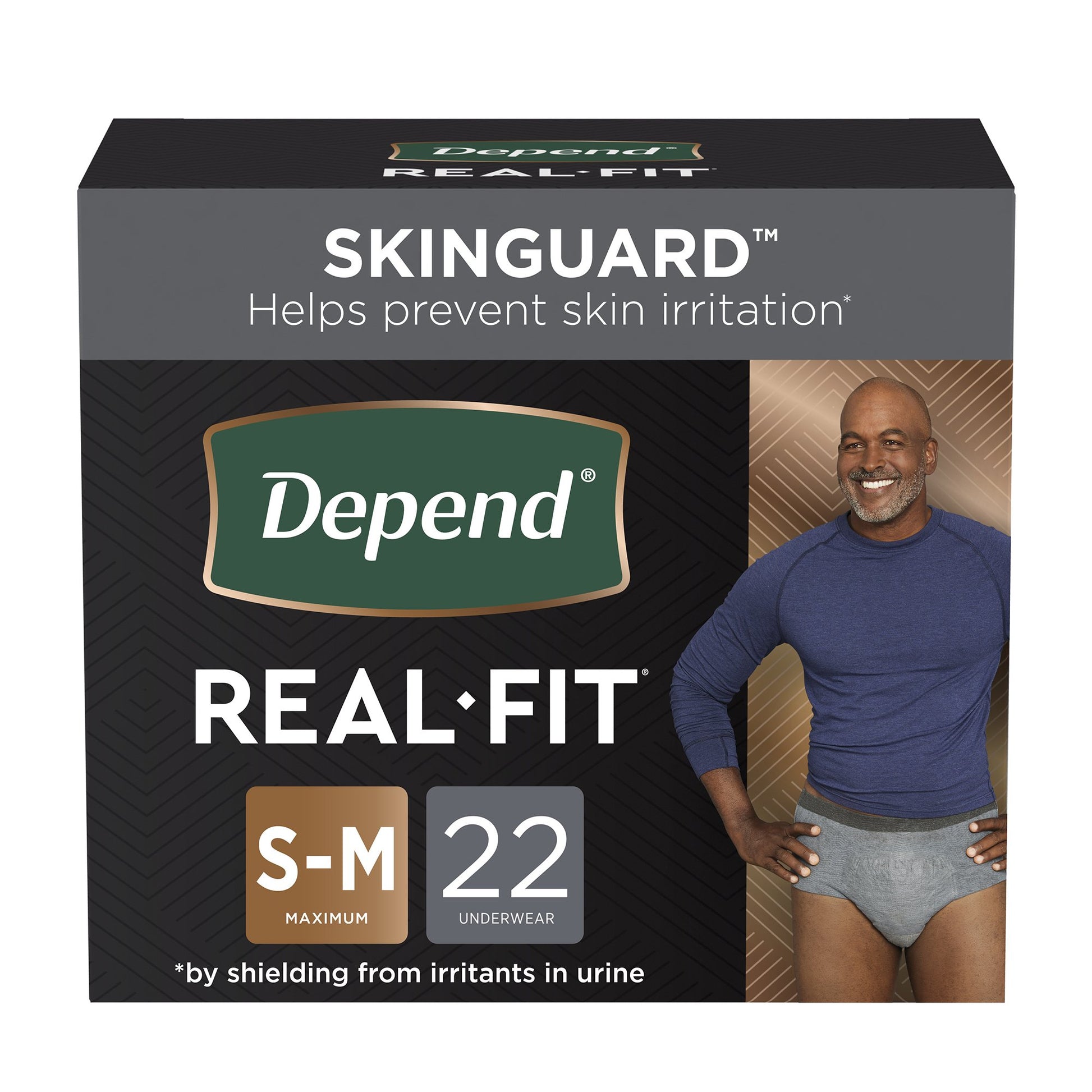 Depend Real Fit Maximum Absorbent Underwear, Small / Medium