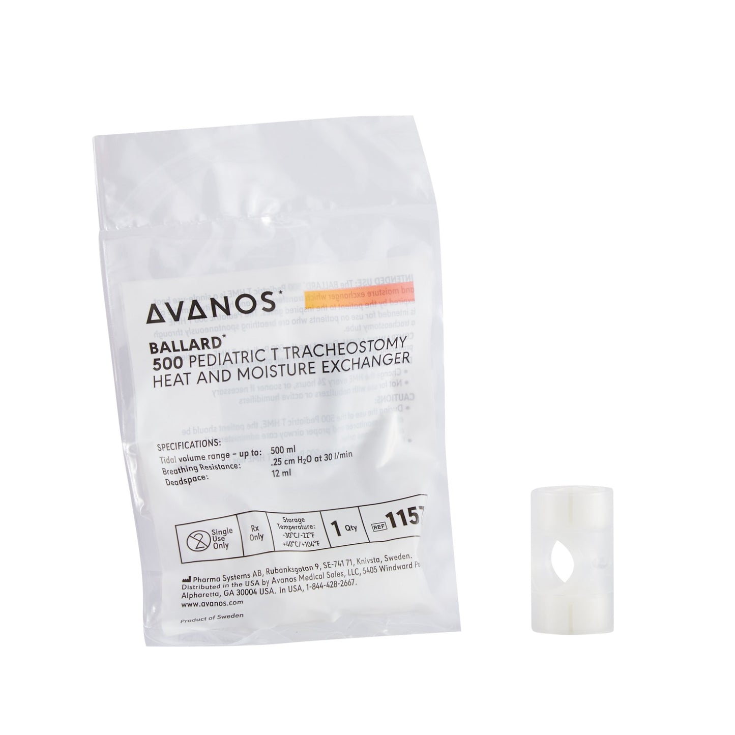 Ballard Pediatric Tracheostomy Heat and Moisture Exchanger