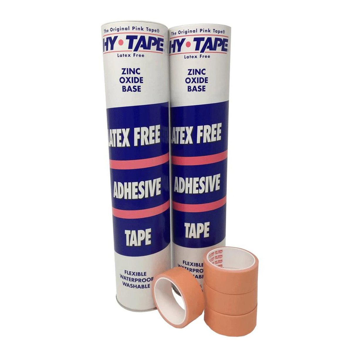 Hy-Tape Zinc Oxide Adhesive Medical Tape, 1½ Inch x 5 Yard, Pink