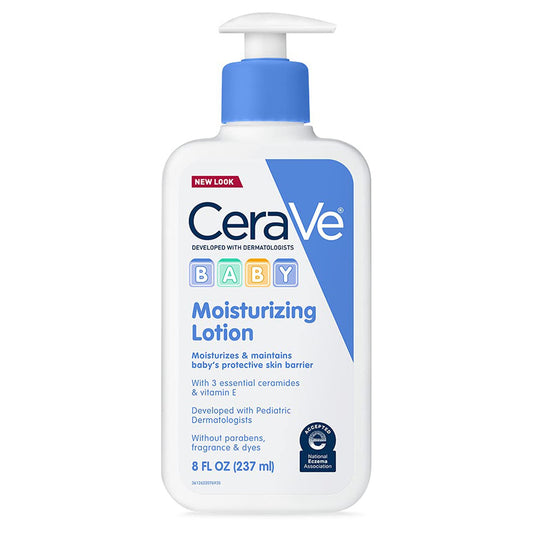 CeraVe Baby Moisturizing Unscented, 8-ounce Pump Bottle
