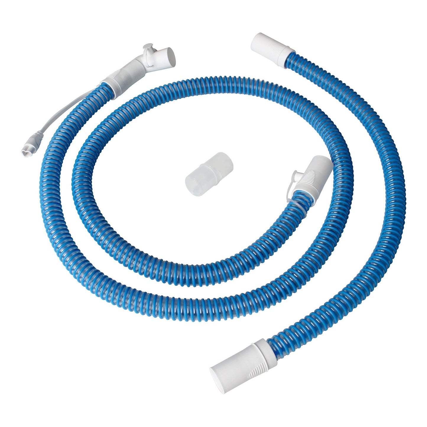 Ventilator Circuit Sunset Healthcare Corrugated Tube 60 Inch Tube Single Limb Adult Without Breathing Bag Single Use Passive Wire Circuit