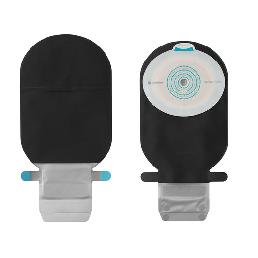 Ostomy Pouch SenSura Mio One-Piece System Flat, Trim to Fit 3/8 to 2-1/8 Inch Stoma Drainable